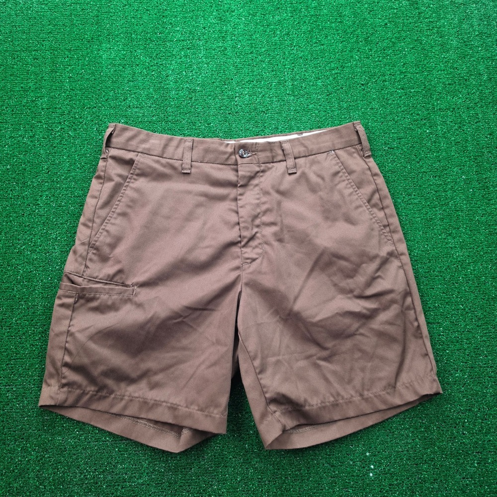 UPS Employee Uniform Shorts Mens 34 Brown Utility Work Wear Outdoors 7" Inseam